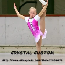 Платья для девочек на заказ для фигурного катания Изящные новые брендовые Детские платья для катания на коньках для соревнований DR3858