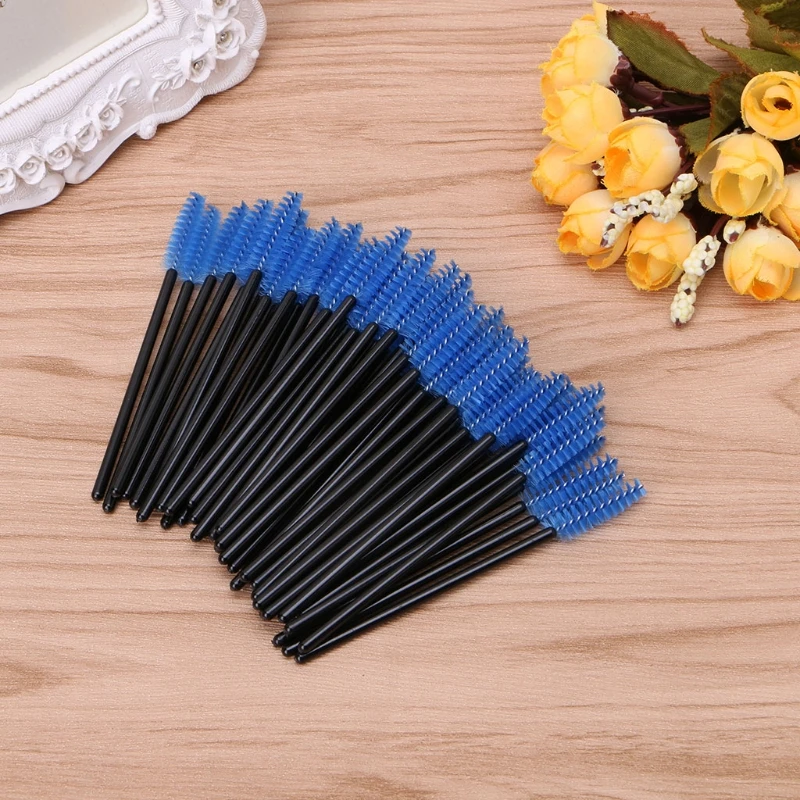 

50Pcs Mini Eyelash Disposable Mascara Wand Applicator Brush Extension Makeup Set