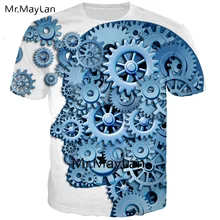 Cool Design 3D Print Mechanical Geer Brain T-shirt Men/women Creative Crewneck Tee T Shirt Tops Boy Juvenil Clothes Big Size 6XL fred van lente brain boy men from g e s t a l t 1 may 2014