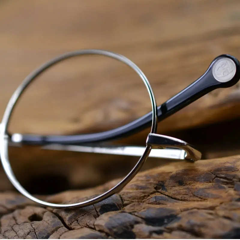 Najtaniej Posesion New Vintage Round Designer Men okulary metalowe ramki krótkowzroczność oprawki do okularów korekcyjnych przezroczyste soczewki szklane dla kobiet