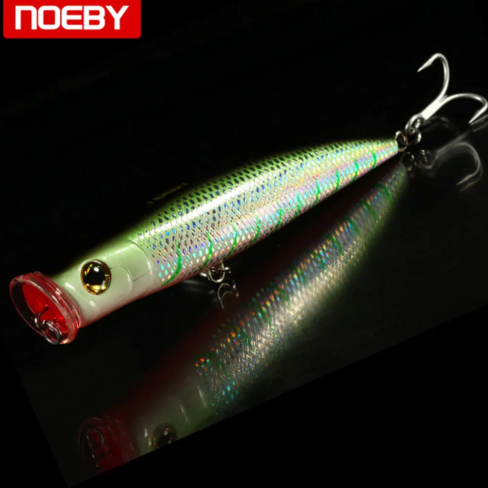 NOEBY Popper Topwater Fishing Lure Walleye Trout Plastic Fishing