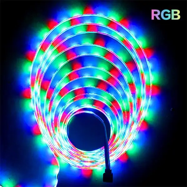 5 м 300 светодиодный s RGB светодиодный лента 3528 2835 60 светодиодный/м гибкий светодиодный светильник RGB красный синий белый светодиодный светильник Рождественский светильник s - Испускаемый цвет: RGB