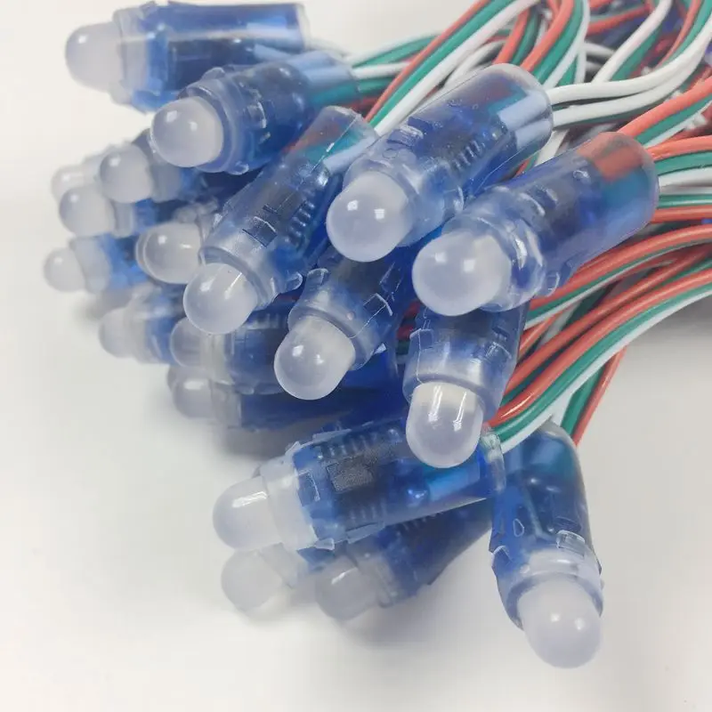 50 шт. Бесплатная доставка 5 в постоянного тока RGB WS2811 Светодиодный пиксельный