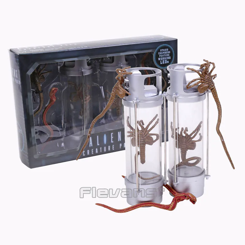 

NECA Alien 2 Creature Pack Stasis Chanber LED Light 7" PVC Action Figure Collectible Model Toy 2-Pack