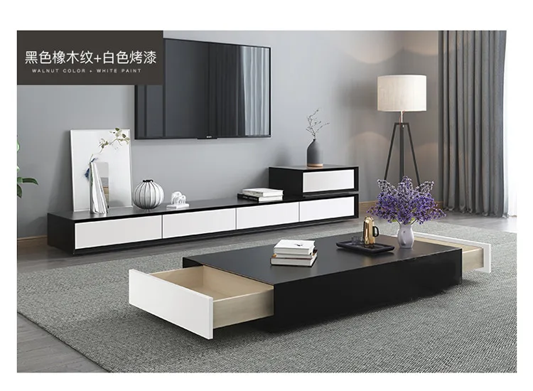 حامل تلفاز الحديثة غرفة المعيشة المنزل خشبية ماتي تلفزيون LED حامل شاشة mueble التلفزيون مجلس الوزراء ميسا منضدة تليفزيون + القهوة سنترو الجدول + ...