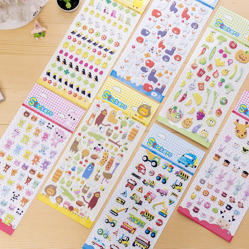 

Cute 3D Hand Made Alpaca Stickers Scrapbooking Bullet Journal Stickers Kawaii Decorative Diary Japanese Stationery Sticker