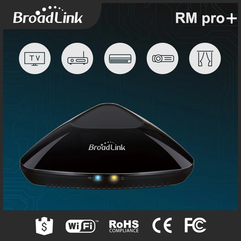 Broadlink Rm Pro+ RM33 Wifi универсальный пульт дистанционного управления смарт-концентратор для Xiaomi Iphone IR RF 433 315 МГц совместимый с Alexa Google Home