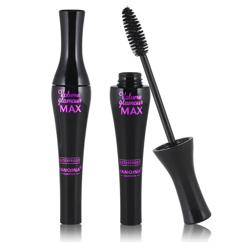 

YANQINA black mascara Thick curling waterproof long lasting eyelash extension quick drying 4d silk fiber eyelash mascara YAN005