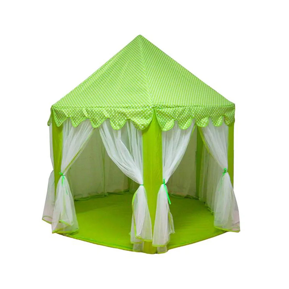 Children Princess Pink Castle Tents Kids House Princess Girl's Castle Playtent Play Tent For Children Play House Outdoor Kids - Цвет: WJ3003C