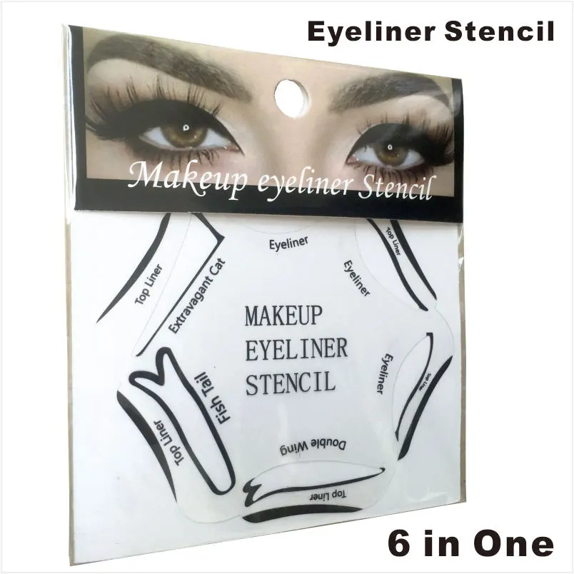 1 PC per Set Makeup used Eyeliner Stencil with Cat Fish Double Wing