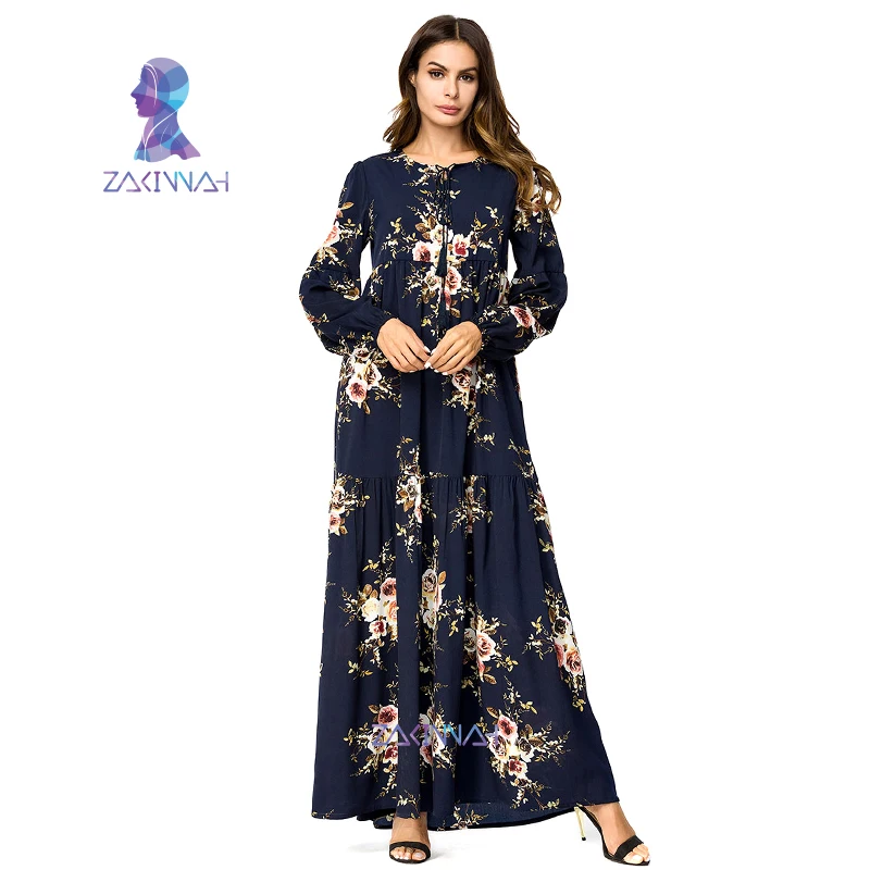 

Dubai Abayas For Women Turkish Clothes Flower Turkey Bangladesh Kaftan Islamic Clothing Plus Size Arabic Dress Muslim Robe