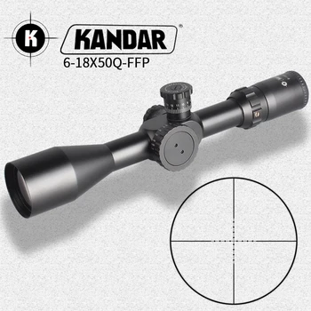 

KANDAR 6-18X50 FFP Tactical Riflescope airsoftsports tactical Rifle Scope Sniper Optic Sight Hunting Scopes rifle air red dot