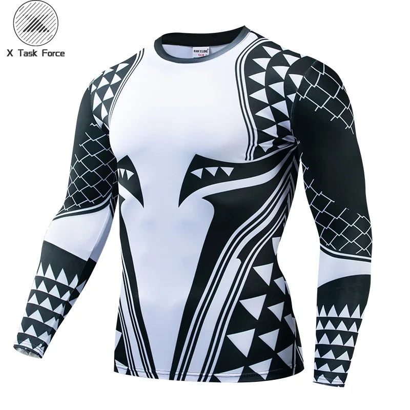 

Aquaman Compression Shirt Man 3D Printed T shirts Men 2019 Newest Comics Cosplay Costume Long Sleeve Tops For Male Fitness Cloth