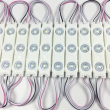 Светодиодный модуль впрыска DC12V 1,2 Вт 3 LED 150lm 66 мм* 15 мм Алюминий Супер светодиодное освещение для рекламы подписать высокий яркий