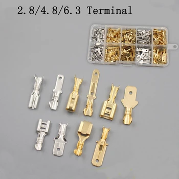 

6.3mm 4.8mm 2.8mm insert spring plug terminal block combination set
