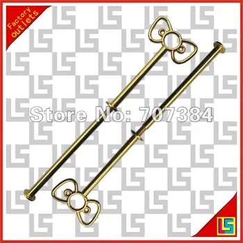 

special offer 2-tier gold cake stand handles /cake stand rods with cheap shipping