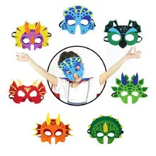 

SPECIAL Child dinosaur mask costume animal cosplay Christmas cartoon boy party felt masks for faces masque dinosaur decoration