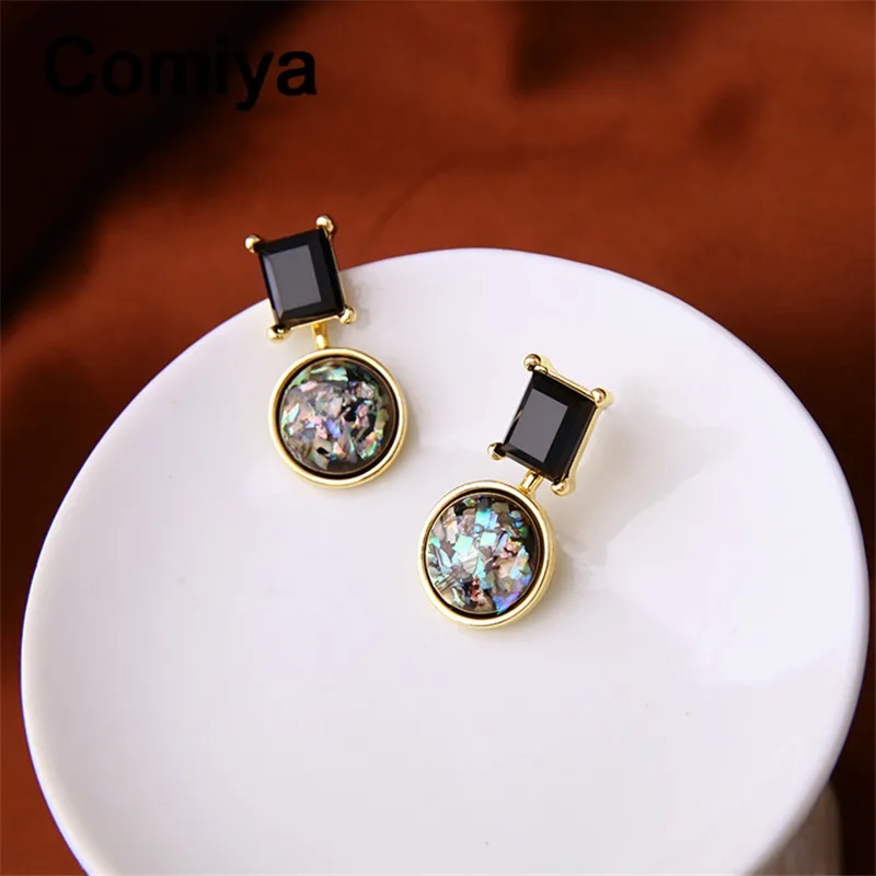 Comiya Pendientes Mujer Moda Brincos De Festa Мода Бохо Резина с Цинковым Сплавом Камень Висячие серьги, индийские украшения серьги