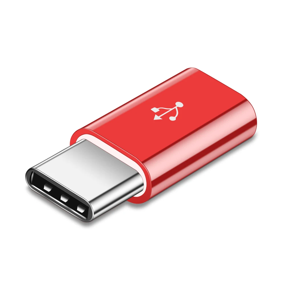 Олаф USB кабель для телефона USB 3,0 адаптер type C Otg Microusb штекер для USB C type-c адаптер для samsung huawei Xiaomi macbook LG Nokia - Цвет: Red