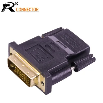 

100pcs DVI Male to HDMI Female M-F HDMI DVI Adapter Converter convertor For HDTV