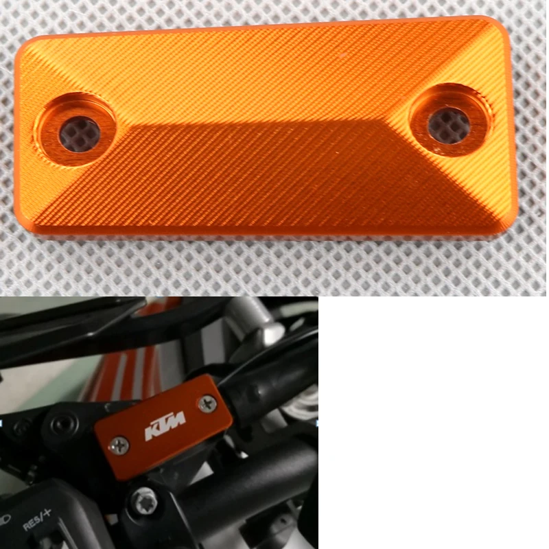 Motorcycle Aluminum Brake Master Cylinder Fluid Reservoir Cover Cap Fit