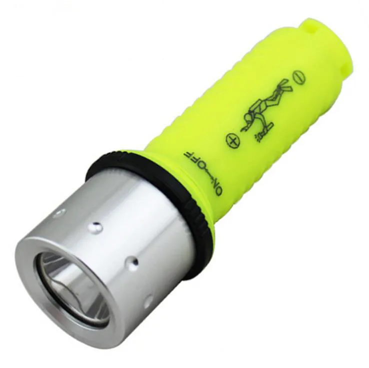 

LED Strong Light Diving Flashlight ,Yellow Lanterna De Mergulho, Cree Q5 Waterproof Rechargeable Lampe Torche Lanternas