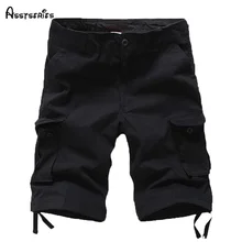 Летние повседневные мужские рабочие шорты большого размера, мужской комбинезон, шорты для мужчин, мужская одежда, много карманов, хлопковые шорты 50wy