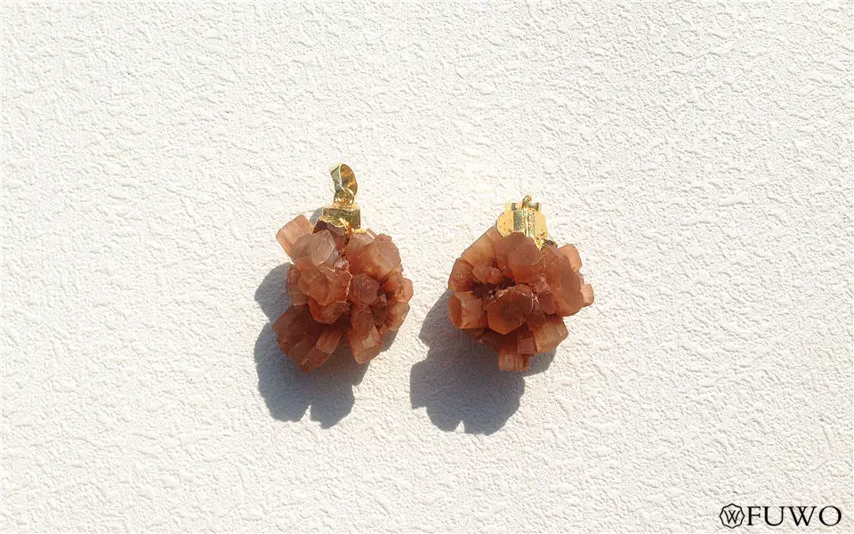Natural Aragonite Crystal Pendant 8