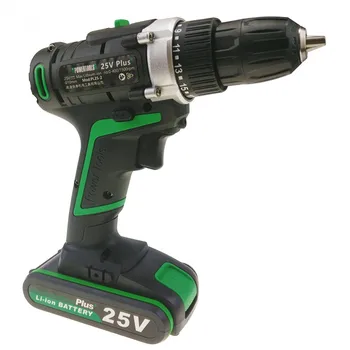 Cheap High Performance Sensitivity 25V Electric Drill Cordless Drill Power Tools Rechargeable Lithium Battery Electric Screwdriver