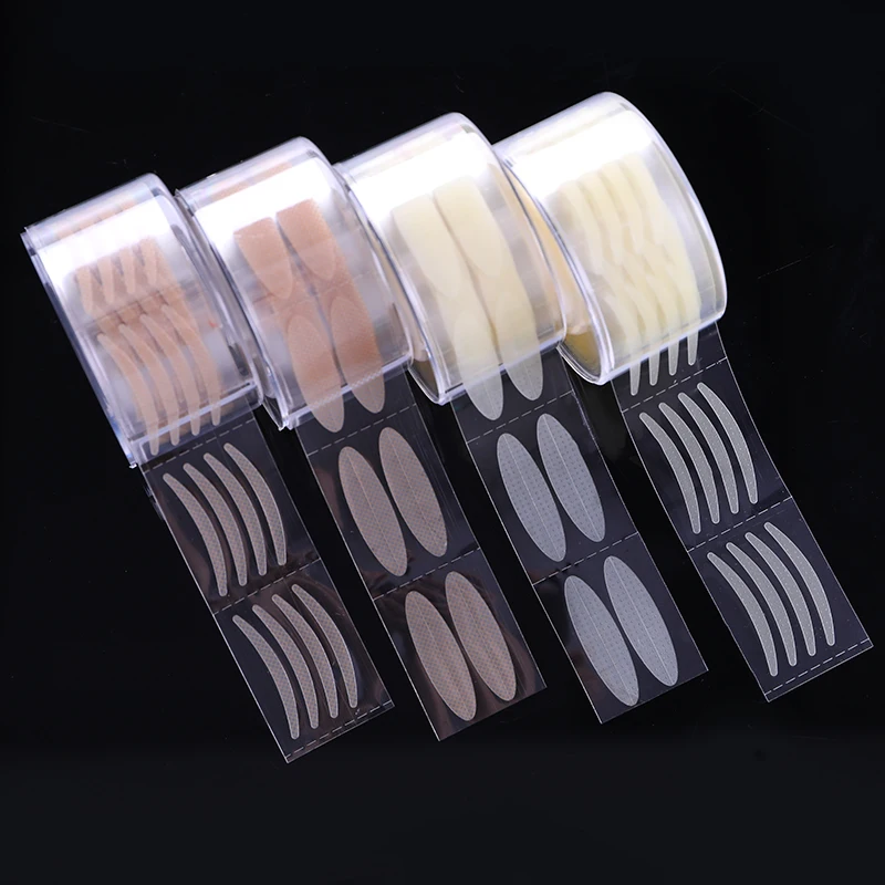 

BONNIE CHOICE 600Pcs Eyelid Stickers Invisible Double Eyelid Tape Fold Shadow Sticker Big Eyes Tool Clear Beige