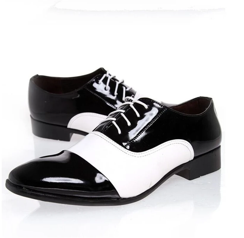 spring autumn men flats oxfords shoes male formal dress shoes white ...