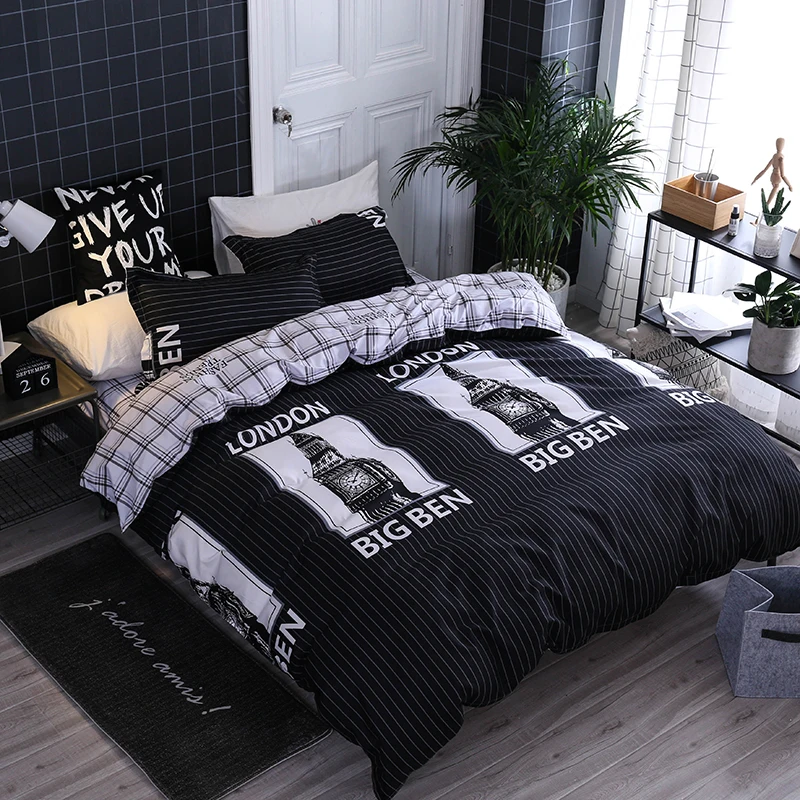 

Home Textile London Big Ben Italy Leaning Tower Duvet Cover Building Bedding Sets Twin Full Queen King Pillowcases Flat Sheets