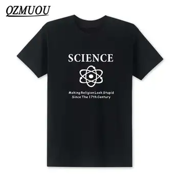 

New 20018 Fashion Science Making Religion Look Stupid Atheist Awesome Humour funny T-shirt O Neck Cotton Men T Shirt Size XS-XXL