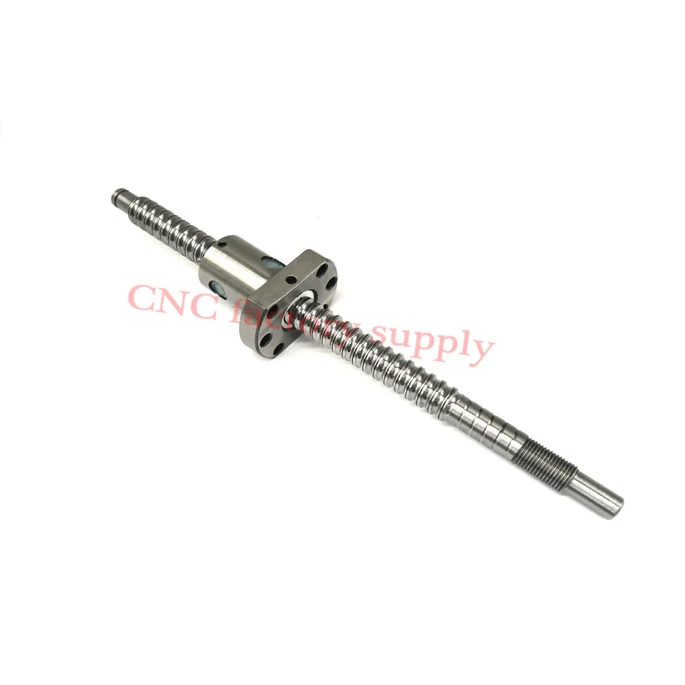

Free shipping SFU1204 L-600mm rolled ball screw C7 with 1204 flange single ball nut for BK/BF10 end machined CNC parts