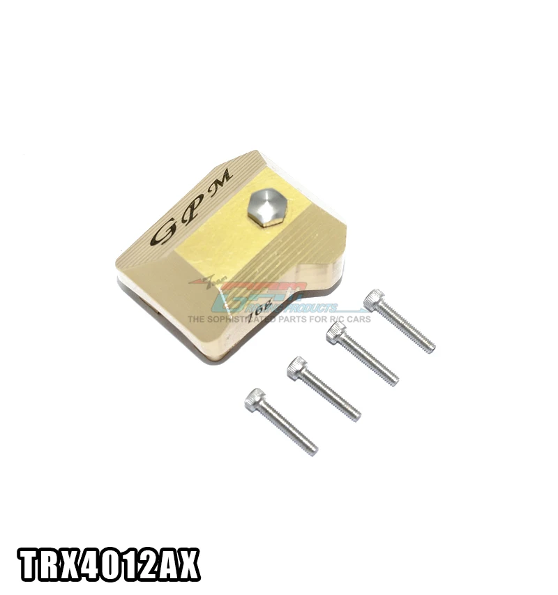 

Free shipping TRAXXAS TRX4 82056-4 high quality Aluminium alloy copper front rear wave box cover speed gearbox cover TRX4012AX