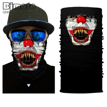 

BJMOTO Bicycle Magic Knitting Scarf Headband Outdoor Sports Neck Warmer Cycling Head Face Mask Fierce-looking Mouth Balaclava