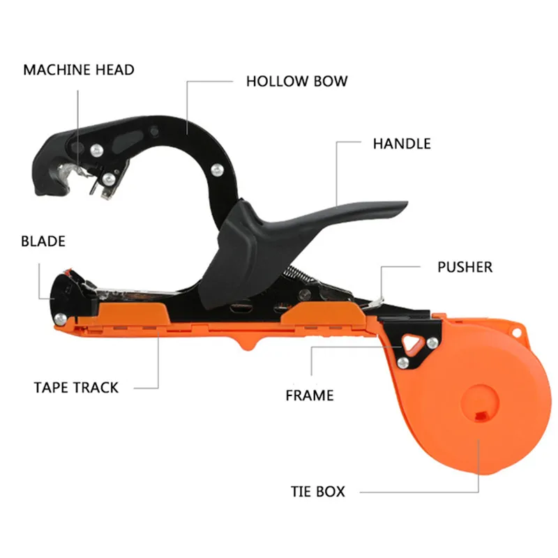  Plant Tying Tapener Tape Machine Garden Hand Tools Tying Vine Branch Machine Tied Twig Gun Strappin