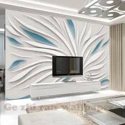 Gezhiran заказ росписи 3D обои 3D стереоскопического абстрактный лепесток гостиная Спальня ТВ диван фон обои Home Decor