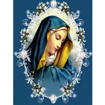 

Needlework Diy Diamond Painting Cross Stitch Christian series Virgin Mary God Figure Painting Diamond Embroidery Mosaic Picture