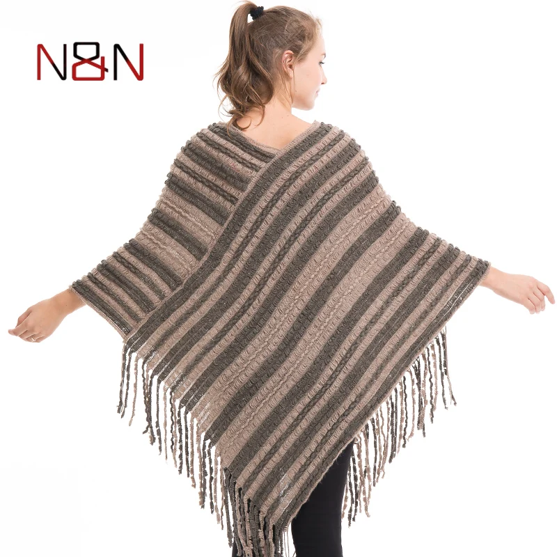 2017 Winter Women Ponchos And Capes Batwing Shawl Knitted Casual Thick Loose Top Sleeveless Sweater Tassel Pullover 2017 Winter Women Ponchos And Capes Batwing Shawl Knitted Casual Thick Loose Top Sleeveless Sweater Tassel Pullover