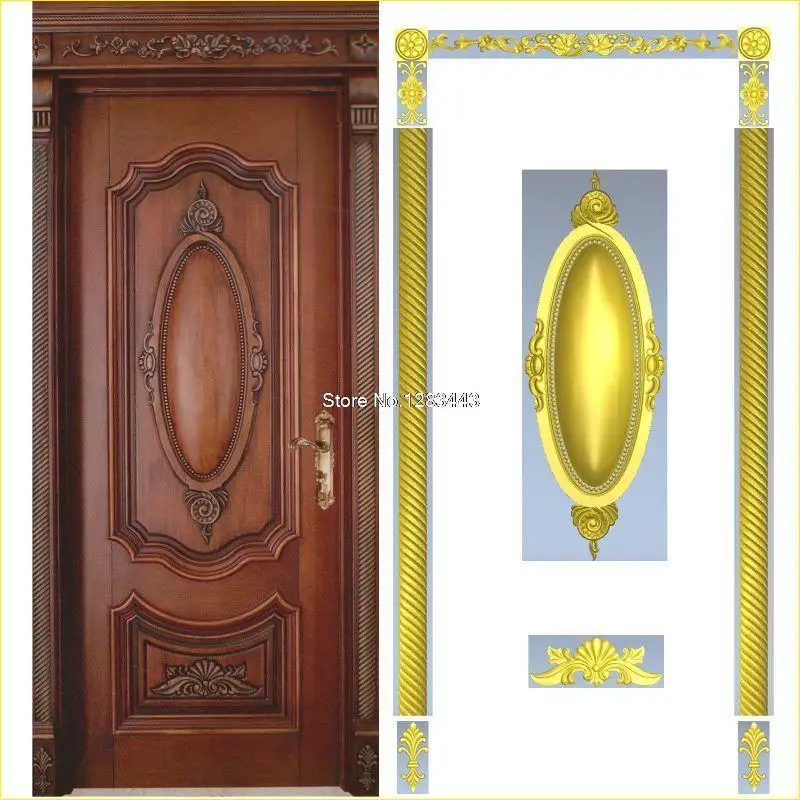 7 шт./лот Door_1 3D модель STL рельеф для станок с ЧПУ формат мебель декор мебели |