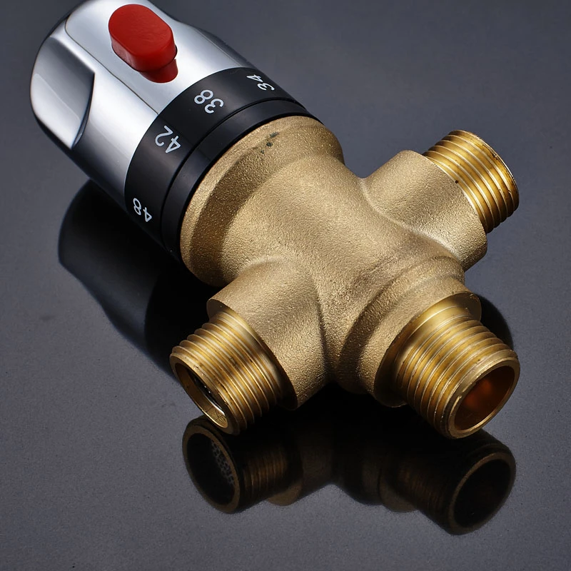 Brass Luxury 1/2 Ceramic Standard Thermostatic Mixing Valve Temperature