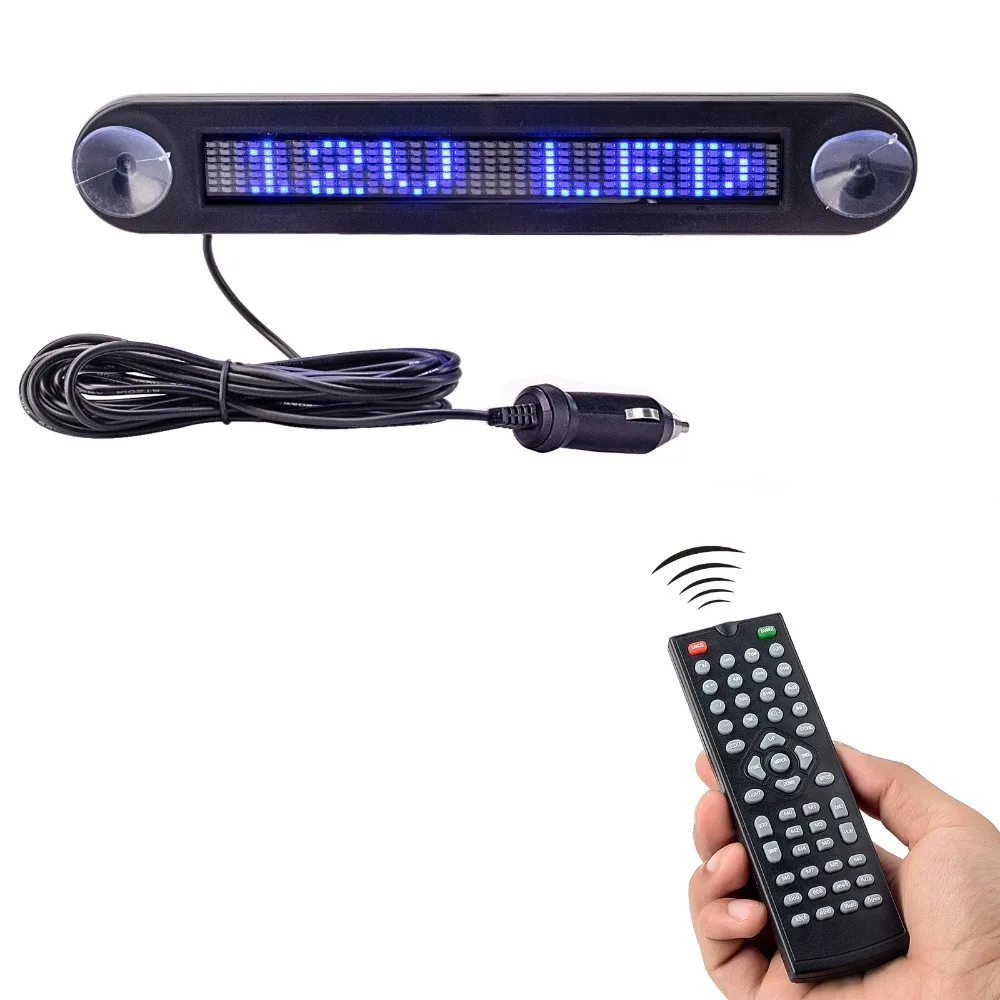 RGB Full-color Car Interior LED Sign Mobile Phone Programming Scrolling Message Sign Board Can Be Used For Most Models On The Market. 12v Remote-controlled Led Car Logo Vehicle-mounted LED Display