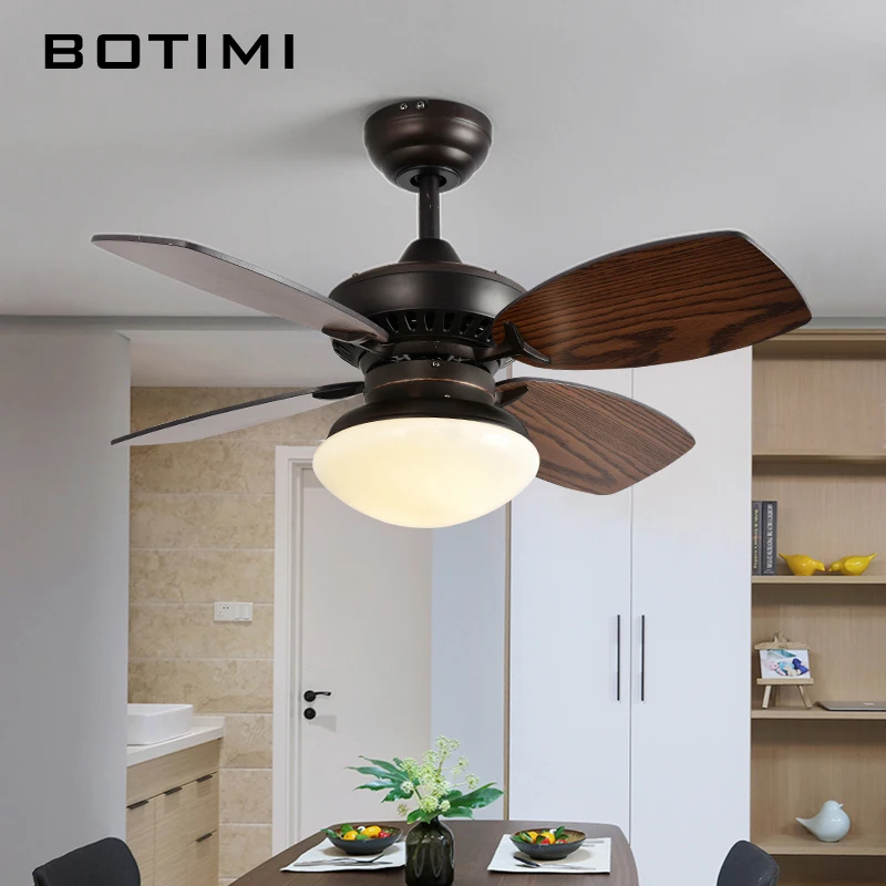 Us 216 0 28 Off Botimi Nordic Ceiling Fan Lights Modern Cooling Fans For Living Room Dining Electric Fan Bedroom Cooling Fan Fixtures Home Light In
