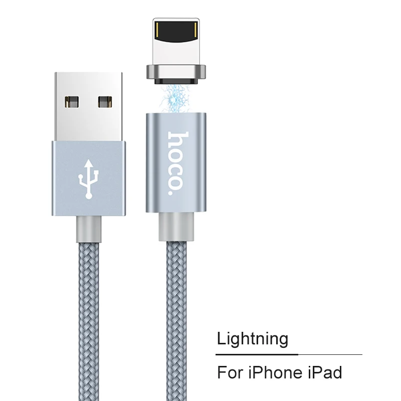 НОСО 3 в 1 Зарядка через usb Магнитный кабель Micro USB/Тип usb C/Lightning Быстрая Зарядка адаптер Магнит кабель для android iOS - Цвет: For Lightning