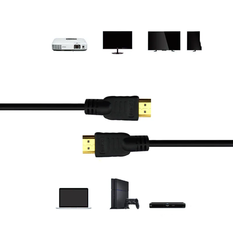 Thbelieve HDMI кабель черный 1080P папа к мужчине соединительные шнуры для камерного ТВ