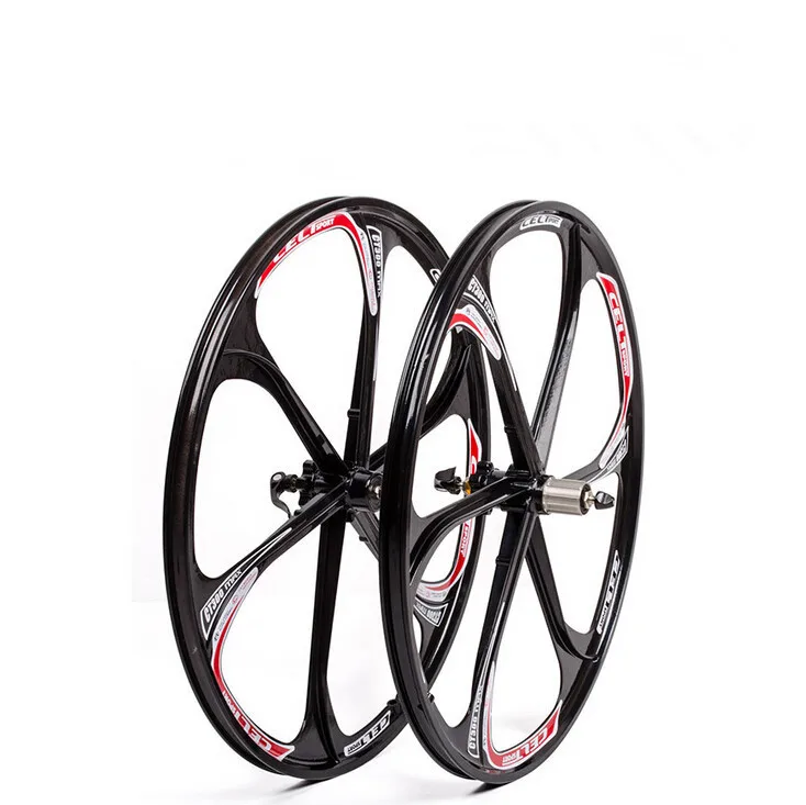 Горный велосипед 26 дюймов магниевого сплава встроенные колеса двойной диск колеса для горных велосипедов комплект велосипедных колес велосипеда колеса