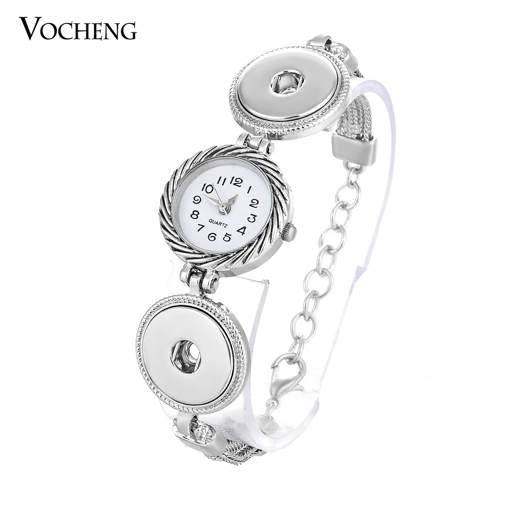 

10pcs/lot Vocheng Ginger Snap Button Watch Bracelet 2 Styles 18mm Jewelry NN-322*10 Free Shipping