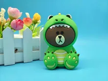 New bear Cartoon Cute 4000mah Power Bank External Universal Battery Charger Powerbank for iphone7 8 plus samsung s8 s8 plus