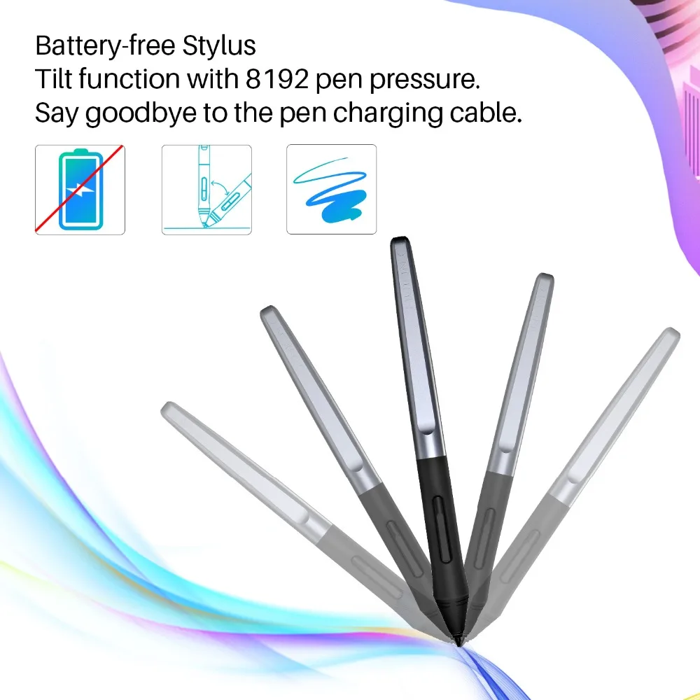 Beste Huion Nieuwste HS610 10x6 inch Grafische Tekentablet Digitale Pen Tablet met Batterij Gratis Stylus voor Android windows macOS